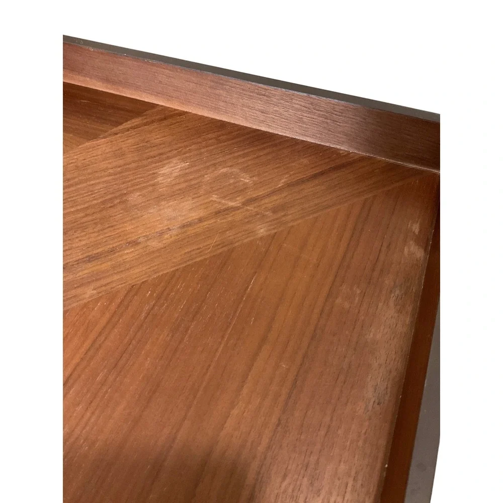 Williams Sonoma West Elm Wooden Square Tray Large Serving Decorative 20x20